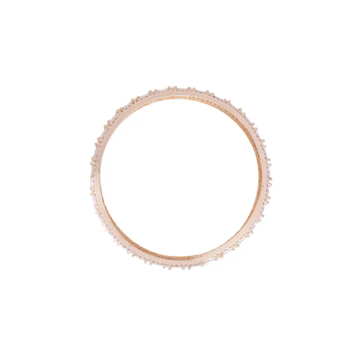 Yellow Chimes Earrings Yellow Chimes Bangles for Women and Girls American Diamond Bangles for women Rose Gold Tone White AD Stone Bangles Birthday Gift For girls and women Anniversary Gift for Wife