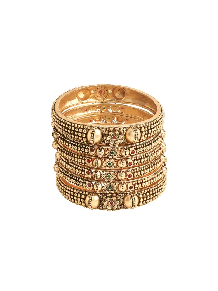 Yellow Chimes Earrings Yellow Chimes Bangles for Women Girls Womens Golden Traditional Bangles Set Ethnic Gold Plated 2 4 Pcs Bangles Hand Accessories for Women Birthday Anniversary Gift for Wife BG 20 26