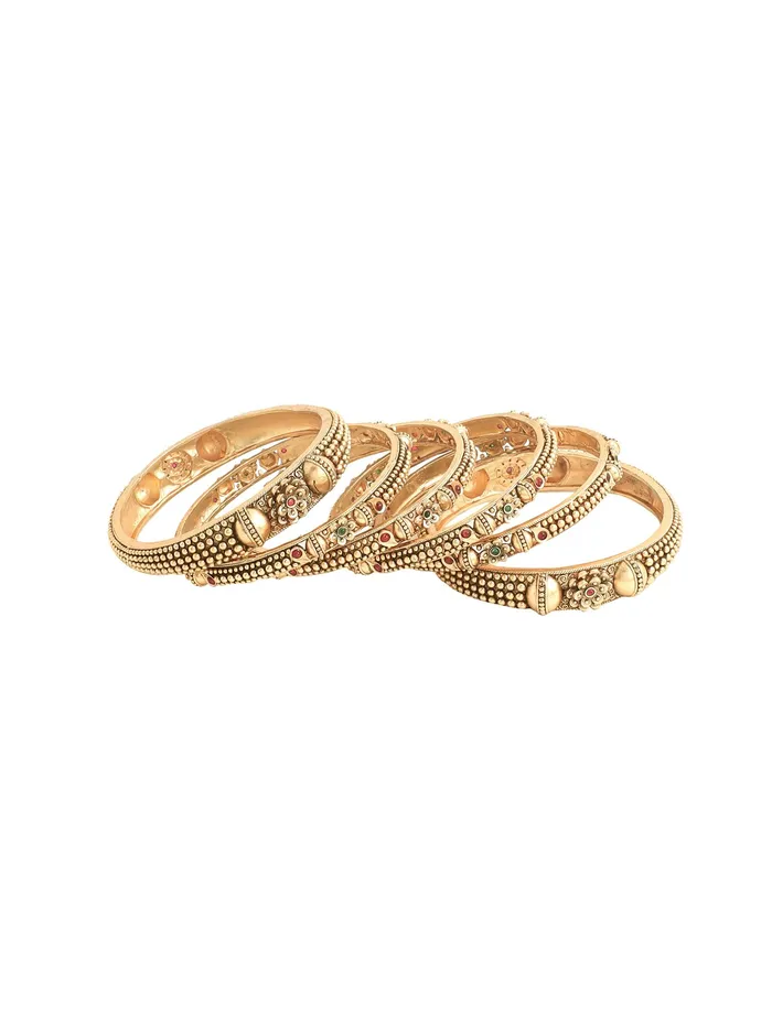 Yellow Chimes Earrings Yellow Chimes Bangles for Women Girls Womens Golden Traditional Bangles Set Ethnic Gold Plated 2 4 Pcs Bangles Hand Accessories for Women Birthday Anniversary Gift for Wife BG 20 26
