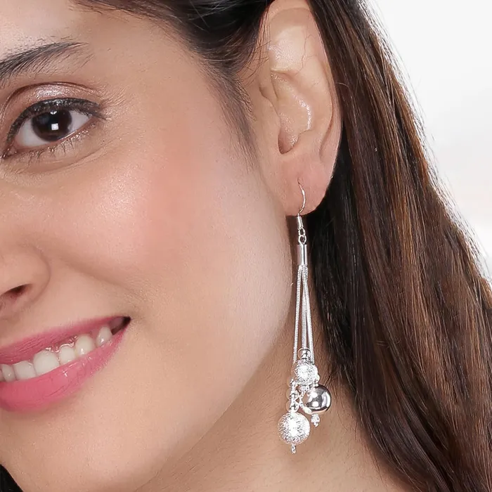 Yellow Chimes Earrings Yellow Chimes Earrings for Women and Girls Dangler Earrings 2 pair Combo of Heart Chain Drop and Beads Drop Earrings Birthday Gift for girls and women Anniversary Gift for Wife