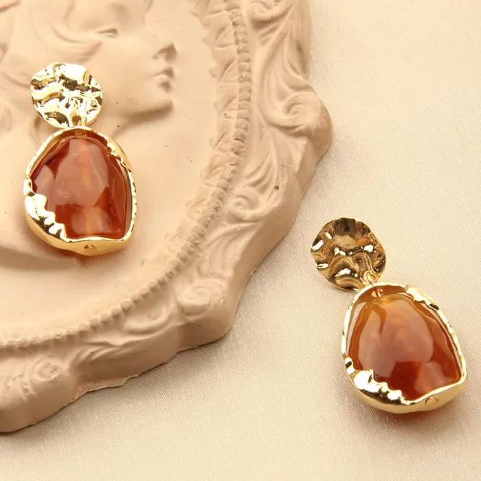 Yellow Chimes Earrings Yellow Chimes Earrings for Women and Girls Stone Drop Gold Tone Stone Studded Drop Earrings Birthday Gift for girls and women Anniversary Gift for Wife