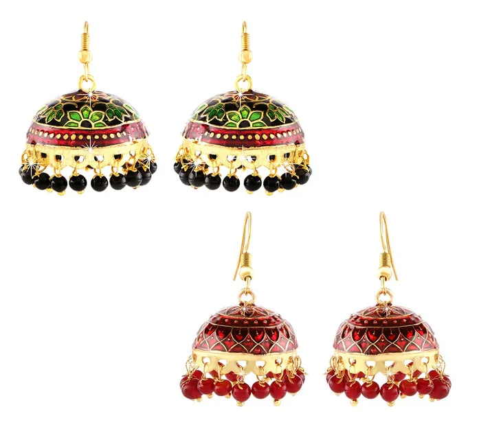 Yellow Chimes Earrings Yellow Chimes Earrings for Women and Girls Traditional Multicolor Meenakari Jhumka Gold Plated Jhumkas Combo Earrings Set Birthday Gift for girls and women Anniversary Gift for Wife Yellow Chimes Earrings Yellow Chimes Earrings for Women and Girls Traditional Multicolor Meenakari Jhumka Gold Plated Jhumkas Combo Earrings Set Birthday Gift for girls and women Anniversary Gift for Wife