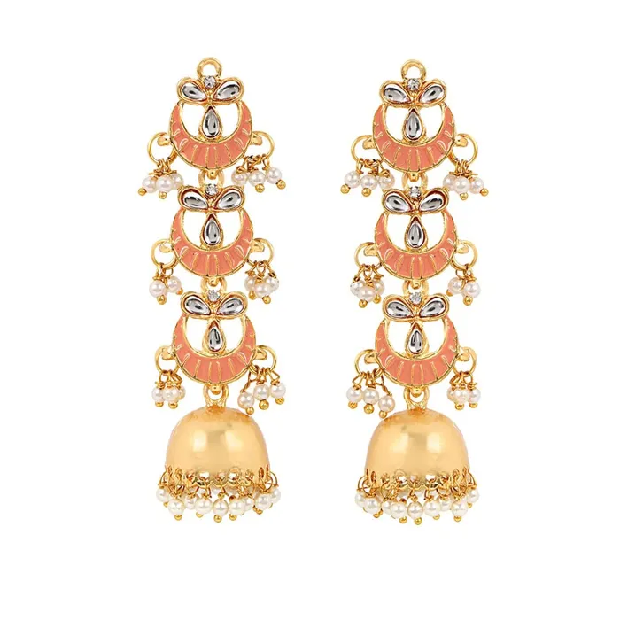 Yellow Chimes Earrings Yellow Chimes Jhumka Earrings for Women Gold Plated Traditional Meenakari Floral Chandbali Dangler Earrings for Women and Girls Yellow Chimes Earrings Yellow Chimes Jhumka Earrings for Women Gold Plated Traditional Meenakari Floral Chandbali Dangler Earrings for Women and Girls