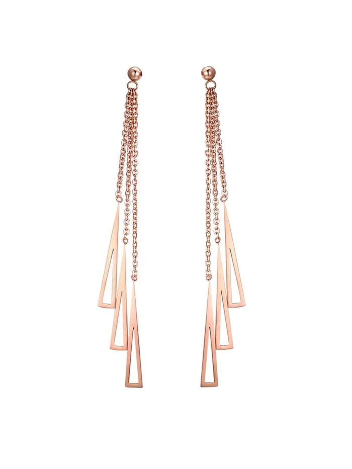 Yellow Chimes Earrings Yellow Chimes Long Earrings for Women Western Rose Gold Plated Stainless Steel Geometric Long Chain Danglers Earrings For Women and Girls Yellow Chimes Earrings Yellow Chimes Long Earrings for Women Western Rose Gold Plated Stainless Steel Geometric Long Chain Danglers Earrings For Women and Girls