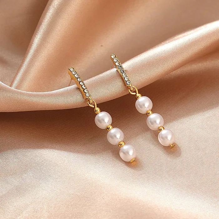 Yellow Chimes Earrings Yellow Chimes Pearl Earrings for Women Combo of 2 Pairs Gold Plated Pearl Drop Earrings for Women and Girls