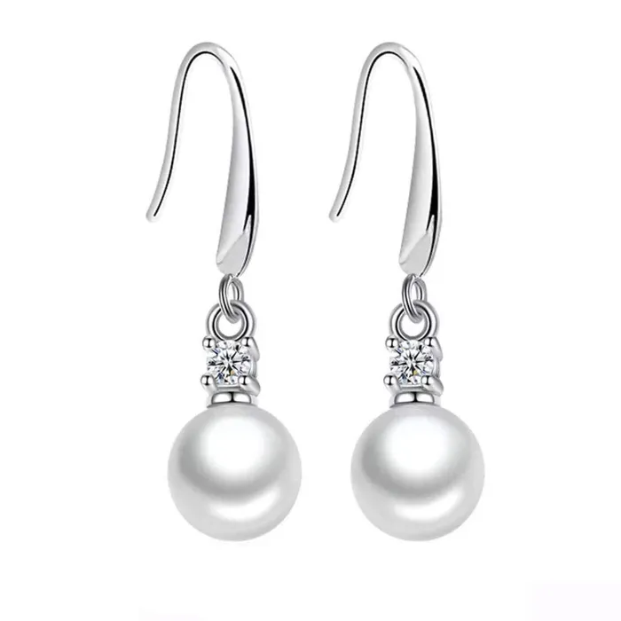 Yellow Chimes Elegant Design Studded Crystal Silver Plated Drop Earrings for Women and Girls Silvertoned Glamour Spark Drop Yellow Chimes Necklaces