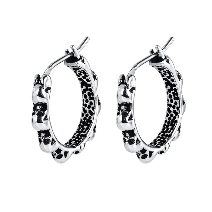 Yellow Chimes Elegant Latest Fashion Stainless Steel Skull Design Silver Hoops Earrings for Men and Boys Medium YCFJER424SKLSL Yellow Chimes Earrings Yellow Chimes Elegant Latest Fashion Stainless Steel Skull Design Silver Hoops Earrings for Men and Boys Medium YCFJER424SKLSL Yellow Chimes Earrings