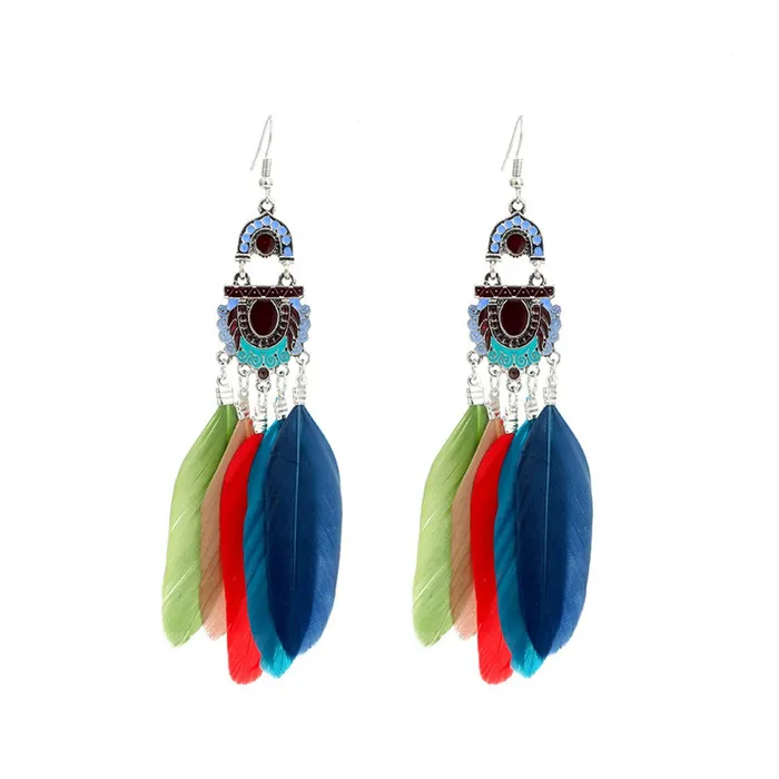 Yellow Chimes Feathers in Colors Long Tassel Earring for Women Girls Yellow Chimes Earrings Yellow Chimes Feathers in Colors Long Tassel Earring for Women Girls Yellow Chimes Earrings