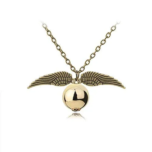 Yellow Chimes Harry Potter Accessories for Girls Pendant Bracelets Set Harry Potter Snitch Ball with Wings Pendant Bracelets for Boys and Girls Unisex Yellow Chimes Rings