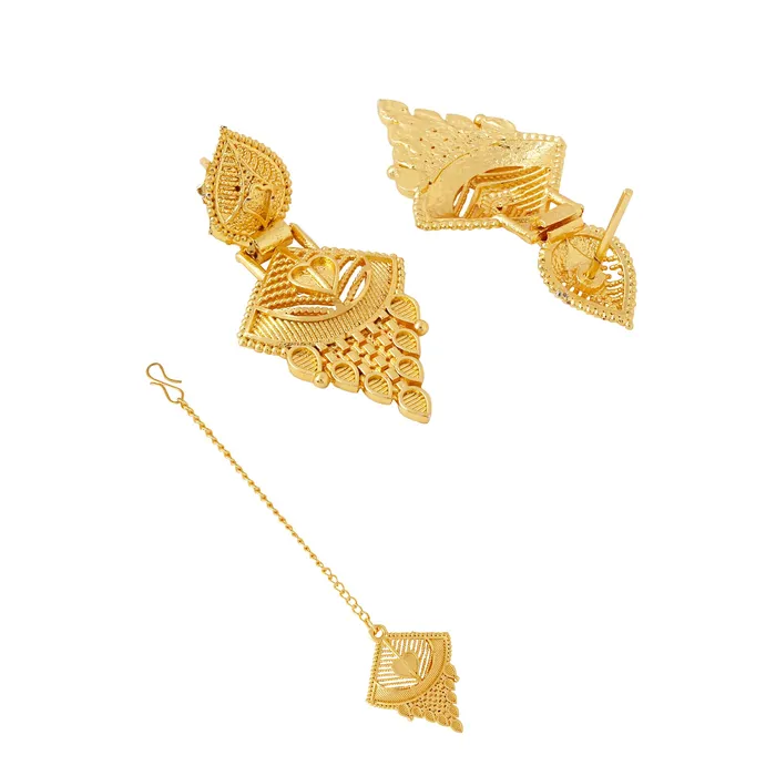 Yellow Chimes Jewellery Set for Women and Girls Gold Necklace Set for Women Gold Toned Bridal Designed Choker Necklace Set Birthday Gift for girls and women Anniversary Gift for Wife Yellow Chimes Necklaces