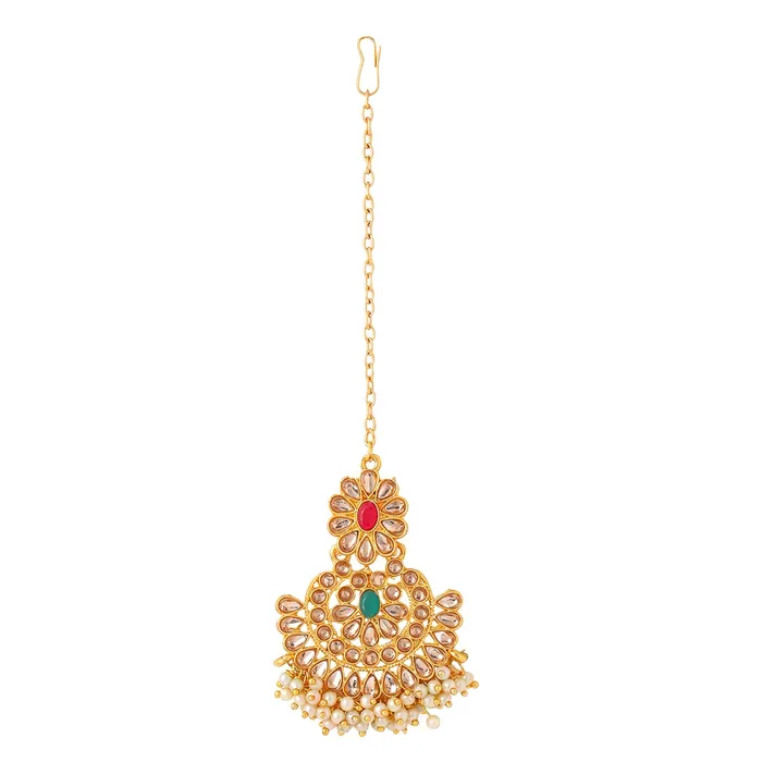 Yellow Chimes Jewellery Set for Women and Girls Kundans Necklace Set Gold Plated Kundan Choker Necklace Set Birthday Gift for girls and women Anniversary Gift for Wife Yellow Chimes Rings