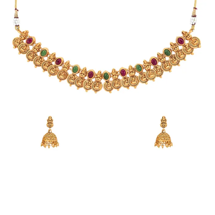 Yellow Chimes Jewellery Set for Women and Girls Temple Jewellery Set for Women Gold Plated Coin Designed Choker Necklace Set Birthday Gift for girls and women Anniversary Gift for Wife Yellow Chimes Earrings Yellow Chimes Jewellery Set for Women and Girls Temple Jewellery Set for Women Gold Plated Coin Designed Choker Necklace Set Birthday Gift for girls and women Anniversary Gift for Wife Yellow Chimes Earrings