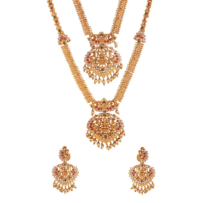 Yellow Chimes Jewellery Set for Women and Girls Temple Jewellery Set Gold Plated Long Necklace Temple Jewellery Set Birthday Gift for girls and women Anniversary Gift for Wife Yellow Chimes Necklaces Yellow Chimes Jewellery Set for Women and Girls Temple Jewellery Set Gold Plated Long Necklace Temple Jewellery Set Birthday Gift for girls and women Anniversary Gift for Wife Yellow Chimes Necklaces