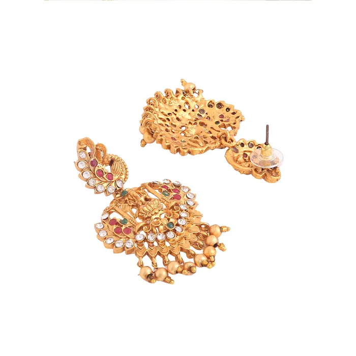Yellow Chimes Jewellery Set for Women and Girls Temple Jewellery Set Gold Plated Long Necklace Temple Jewellery Set Birthday Gift for girls and women Anniversary Gift for Wife Yellow Chimes Necklaces