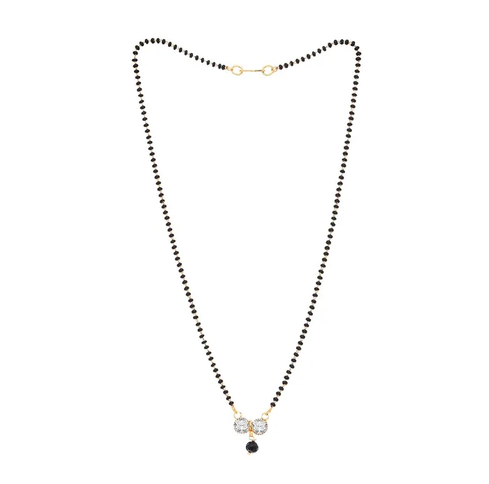 Yellow Chimes Mangalsutra for Women Gold Plated Black Beads Mangal Sutra Pendant Necklace for Women and Girls Yellow Chimes Bracelets