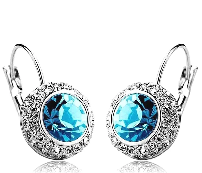 Yellow Chimes Moxie Collection Princess Kate Blue Crystal Designer earrings for Girls Women Yellow Chimes Earrings