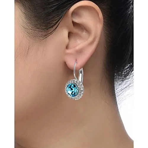 Yellow Chimes Moxie Collection Princess Kate Blue Crystal Designer earrings for Girls Women Yellow Chimes Earrings