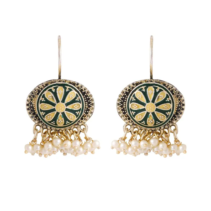 Yellow Chimes Necklaces Yellow Chimes Earrings for Women and Girls Meenakari Chandbali Gold Plated Green Meenakari Chandbali Earrings Birthday Gift for girls and women Anniversary Gift for Wife Yellow Chimes Necklaces Yellow Chimes Earrings for Women and Girls Meenakari Chandbali Gold Plated Green Meenakari Chandbali Earrings Birthday Gift for girls and women Anniversary Gift for Wife