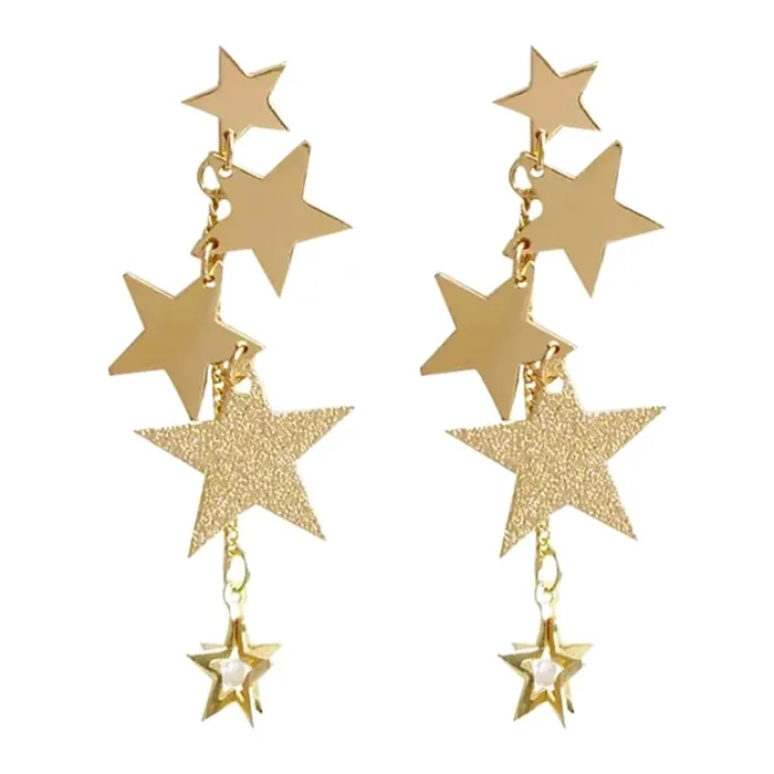 Yellow Chimes Necklaces Yellow Chimes Earrings For Women Gold Toned Star Designed Hanging Chain Dangler Earrings For Women and Girls Yellow Chimes Necklaces Yellow Chimes Earrings For Women Gold Toned Star Designed Hanging Chain Dangler Earrings For Women and Girls