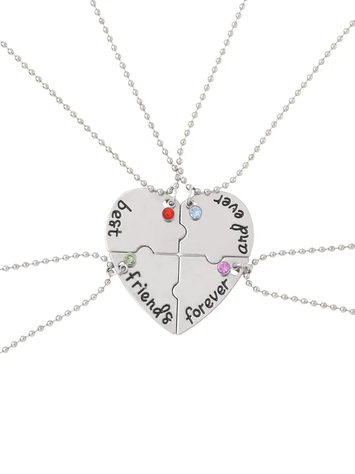 Yellow Chimes Necklaces Yellow Chimes Friendship Necklace Best Friend Locket Chain with Pendant Girls Chains and Necklaces for Women Neck Accessories Friendship Chain Silver Yellow Chimes Necklaces Yellow Chimes Friendship Necklace Best Friend Locket Chain with Pendant Girls Chains and Necklaces for Women Neck Accessories Friendship Chain Silver