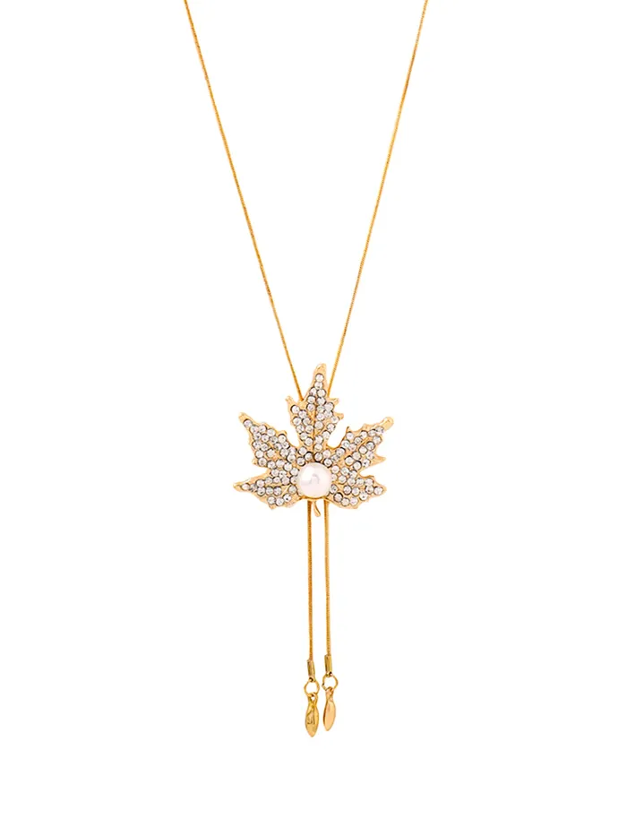Yellow Chimes Necklaces Yellow Chimes Long Chain Necklace for Women Maple Leaf Pendant for Girls Rosegold Plated Crystal Long Chain Pendant Necklace for Women and Girls Yellow Chimes Necklaces Yellow Chimes Long Chain Necklace for Women Maple Leaf Pendant for Girls Rosegold Plated Crystal Long Chain Pendant Necklace for Women and Girls