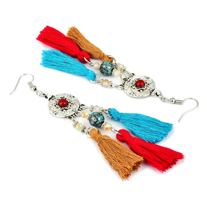 Yellow Chimes Necklaces Yellow Chimes Tribal Fashion Tassel Earring for Women Girls