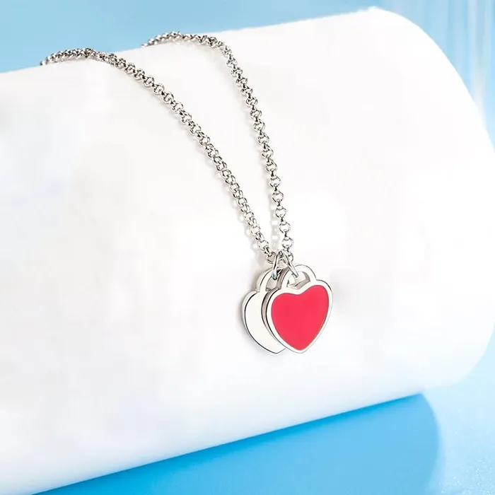 Yellow Chimes Pendant for Women and Girls Heart Pendant for Women Dual Heart Pendant Chain Birthday and Valentine Gift for girls and women Anniversary Gift for Wife Yellow Chimes Bracelets