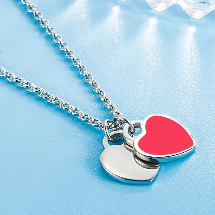 Yellow Chimes Pendant for Women and Girls Heart Pendant for Women Dual Heart Pendant Chain Birthday and Valentine Gift for girls and women Anniversary Gift for Wife Yellow Chimes Bracelets