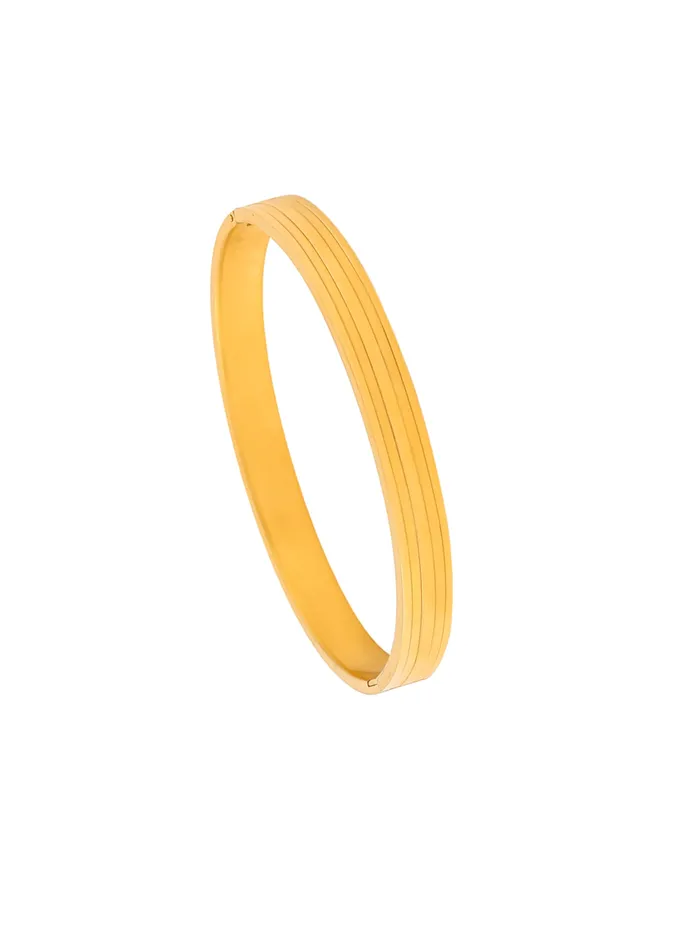 Yellow Chimes PreStyled Sets Gold Kada for Men Stylish Stainless Steel Bracelet One Size Gold Yellow Chimes PreStyled Sets Gold Kada for Men Stylish Stainless Steel Bracelet One Size Gold