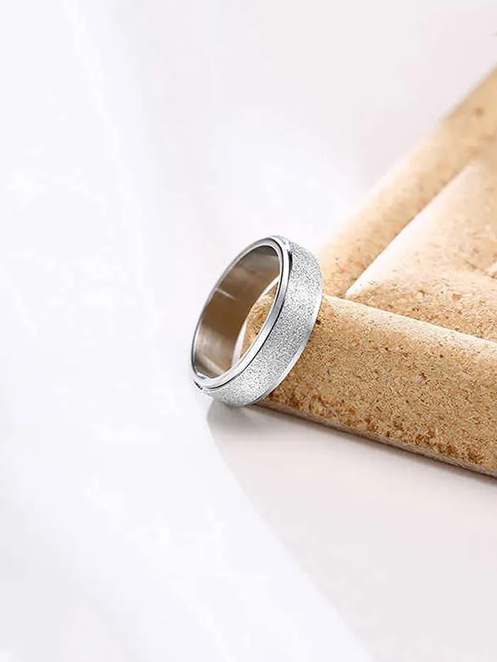 Yellow Chimes Ring for Men Silver Toned Band Style Titanium Stainless Steel Smooth Finished Eye Catched Sleek Ring for Men and Boys Yellow Chimes Earrings