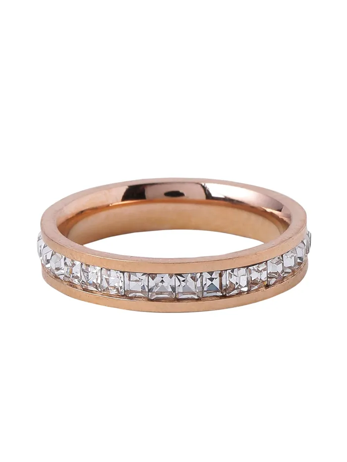 Yellow Chimes Rings for Women and Girls Crystal Ring Rose Gold Plated Crystal Studded Finger Ring for WomenBirthday Gift For girls and women Anniversary Gift for Wife Yellow Chimes Necklaces