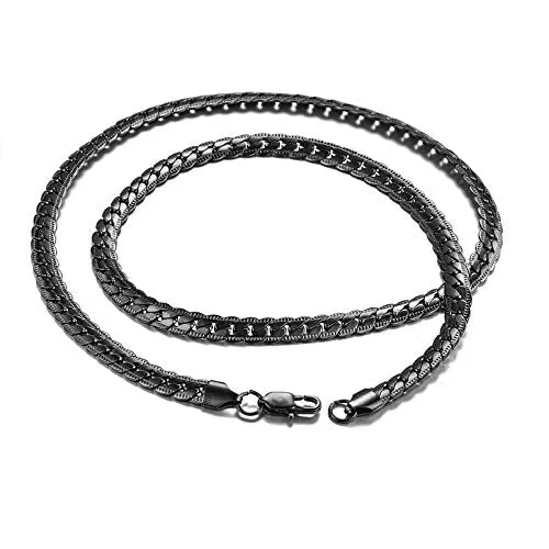 Yellow Chimes Rings Yellow Chimes Chain for Men and Boys Black Chain for Men Flat Curb Neck Chain for Men Stainless Steel Chains for Men Birthday Gift for Men and Boys Anniversary Gift for Husband Yellow Chimes Rings Yellow Chimes Chain for Men and Boys Black Chain for Men Flat Curb Neck Chain for Men Stainless Steel Chains for Men Birthday Gift for Men and Boys Anniversary Gift for Husband