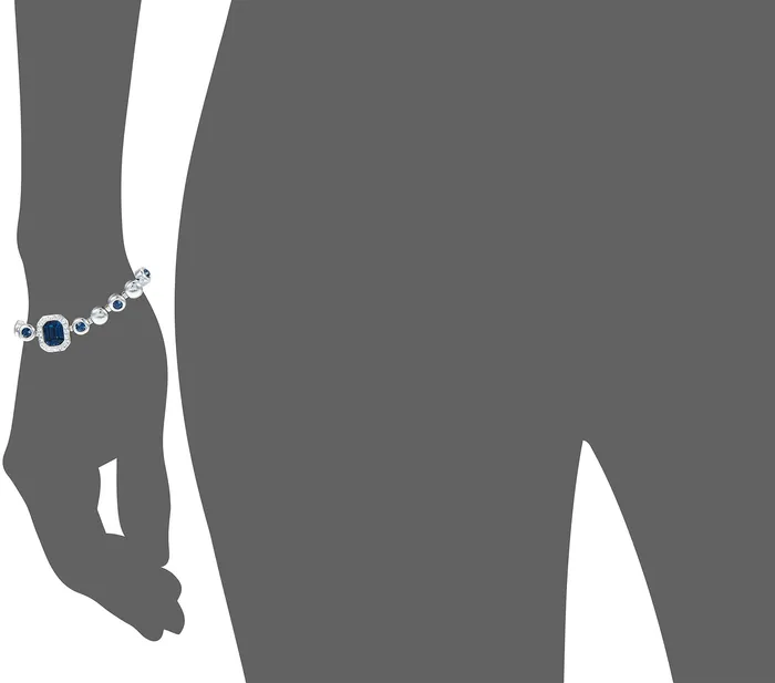 Yellow Chimes Rings Yellow Chimes Crystal Blue Chain Bracelet For Womens