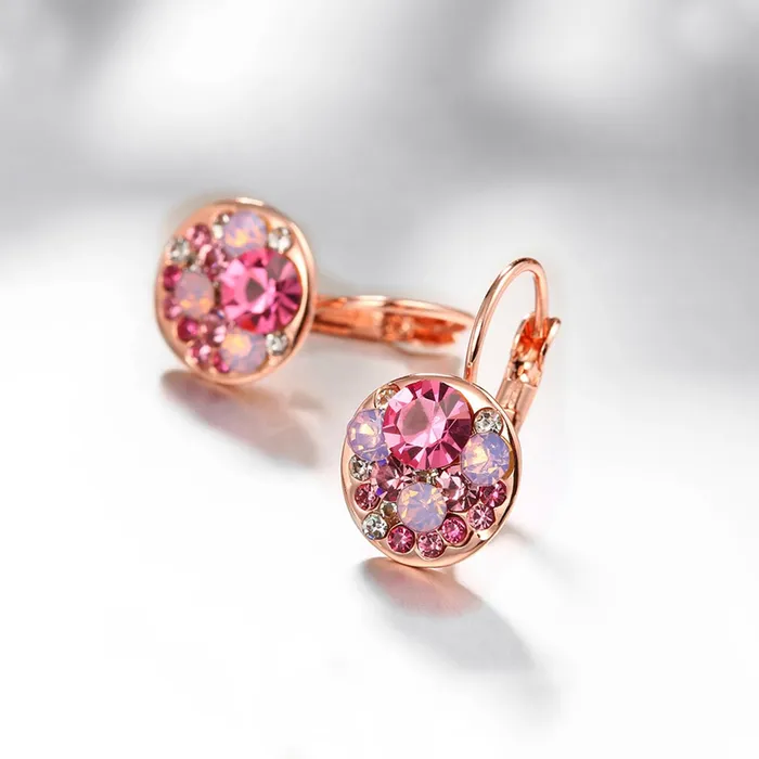 Yellow Chimes Rings Yellow Chimes Earrings for Women and Girls 2 Pair Combo of Pink Crystal Clip On Earrings and Butterfly Designed Stud Birthday Gift for Girls and Women Anniversary Gift for Wife