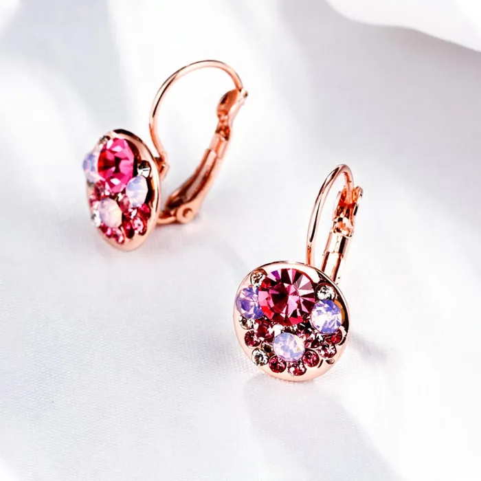 Yellow Chimes Rings Yellow Chimes Earrings for Women and Girls 2 Pair Combo of Pink Crystal Clip On Earrings and Butterfly Designed Stud Birthday Gift for Girls and Women Anniversary Gift for Wife