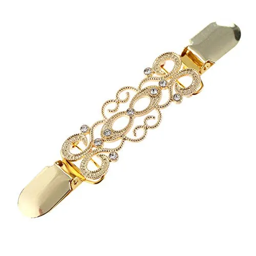 Yellow Chimes Rings Yellow Chimes Elegant Cardigan Sweater Collar Shawl Clip Ancient Retro Design Stylish Silver Tone Brooch For women Yellow Chimes Rings Yellow Chimes Elegant Cardigan Sweater Collar Shawl Clip Ancient Retro Design Stylish Silver Tone Brooch For women