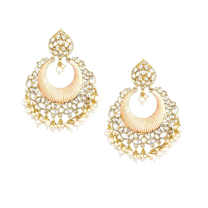 Yellow Chimes Rings Yellow Chimes Ethnic Traditional Kundan Studded Pearl moti Peach Chandbali Earrings for Women and Girls Gold Peach Medium YCTJER87KUDCHDPCH Yellow Chimes Rings Yellow Chimes Ethnic Traditional Kundan Studded Pearl moti Peach Chandbali Earrings for Women and Girls Gold Peach Medium YCTJER87KUDCHDPCH