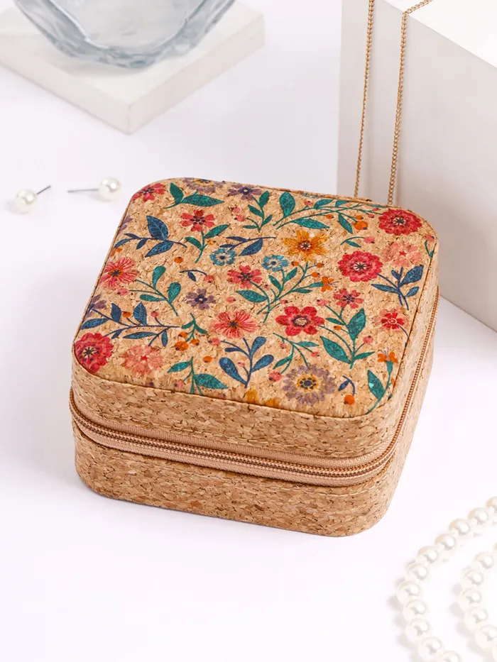Yellow Chimes Rings Yellow Chimes Jewelry Box Organisers Portable Makeup Jewelry Storage PU Leather Multicolor 95cm