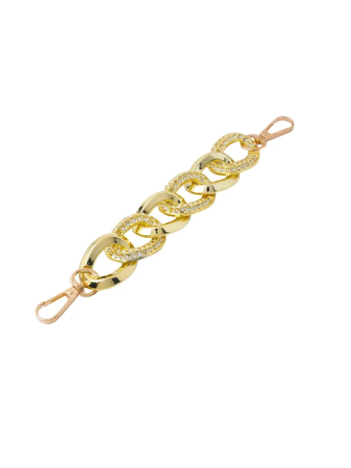 Yellow Chimes Shoe Chains for Girls and Boys Shoe Accessories Link Chain and Crystal Design Shoe Decoration Charms Shoe Chains for Unisex Pack of 2 pieces Shoe Chain Charms for Croc Yellow Chimes Bracelets