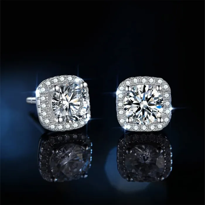 Yellow Chimes Stud Earrings for Women Crystal White Stud Elegant Silver Plated Crystal Stud Earrings for Women and Girls Yellow Chimes Bracelets