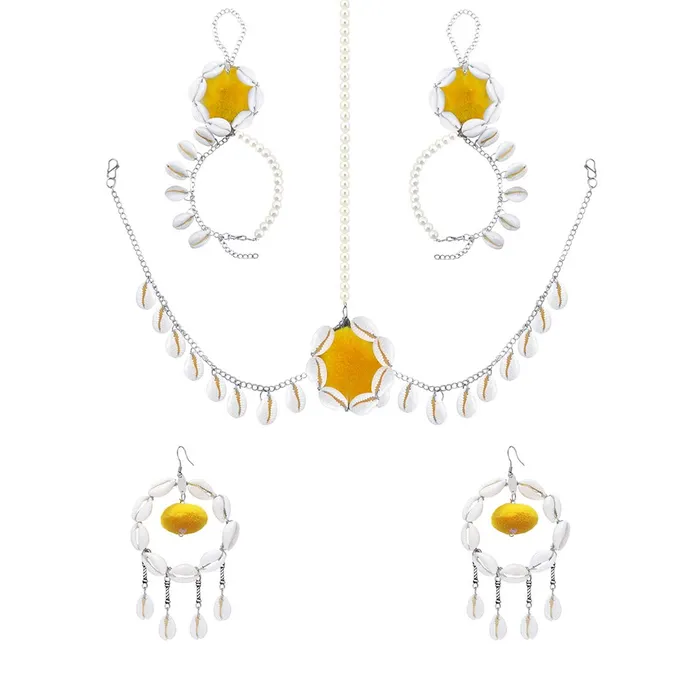 Yellow Chimes Traditional Jewellery Set for Women Traditional Maangtikka Set with Earrings Bracelet for Women and Girls Yellow Chimes Necklaces Yellow Chimes Traditional Jewellery Set for Women Traditional Maangtikka Set with Earrings Bracelet for Women and Girls Yellow Chimes Necklaces
