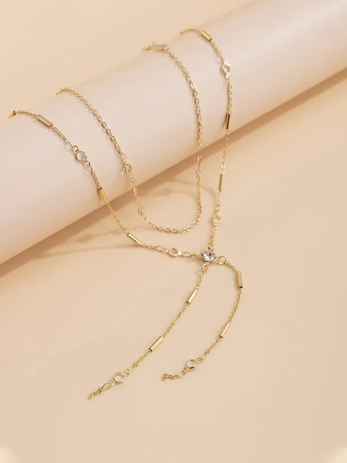 Yellow Chimes Waist Chain For Women Gold Toned Double Layer Waist Chain For Women and Girls Yellow Chimes Earrings