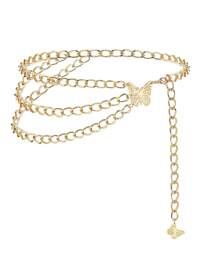 Yellow Chimes Waist Chain for Women Pearl studded Three layerd Golden Waist Chain for Women and Girls Yellow Chimes Bracelets Yellow Chimes Waist Chain for Women Pearl studded Three layerd Golden Waist Chain for Women and Girls Yellow Chimes Bracelets