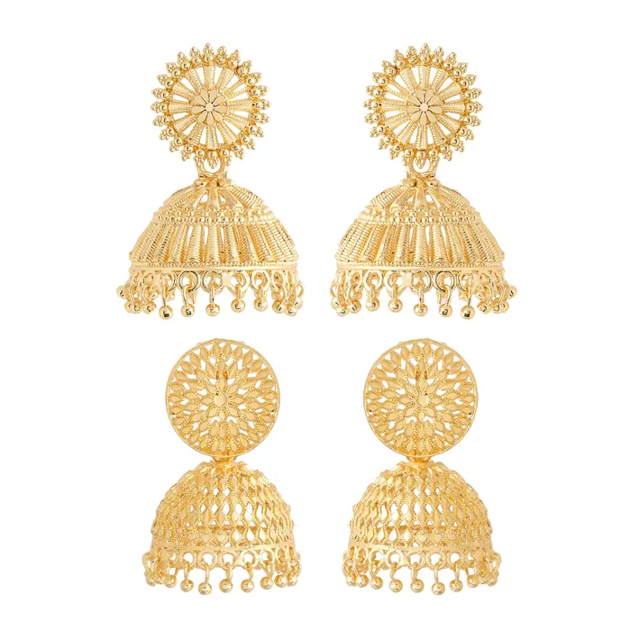 Yellow Chimes Yellow Chimes Earrings for Women and Girls Traditional Golden Jhumka Earrings for Women One Gram Gold Plated Combo Of 2 Pairs Big Jhumka Jhumki Earrings Birthday Gift for Girls Women Rings Yellow Chimes Yellow Chimes Earrings for Women and Girls Traditional Golden Jhumka Earrings for Women One Gram Gold Plated Combo Of 2 Pairs Big Jhumka Jhumki Earrings Birthday Gift for Girls Women Rings