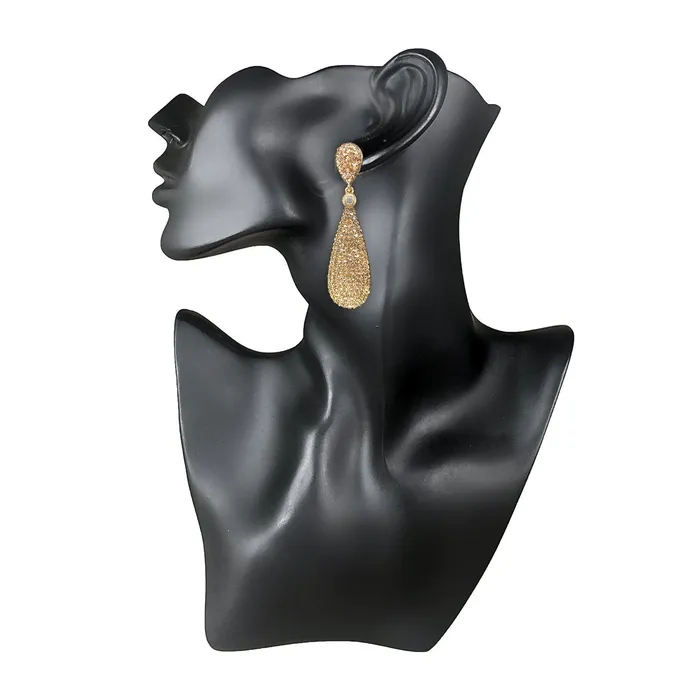 Yellow Chimes Yellow Chimes Golden Crystal Dangler Fancy Earrings for Women and Girls Necklaces