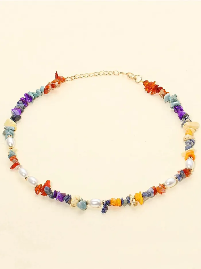Yellow Chimes Yellow Chimes Necklace for Women and Girls Fashion Multicolor Choker Necklace for Women Bead Pearl Choker Necklace for Girls Birthday Gift for Girls and women Rings