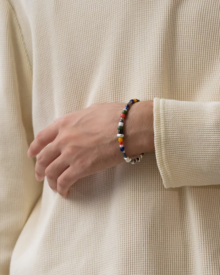Yuko Multicolor African Beaded Hematite Bracelet CUN Bracelets