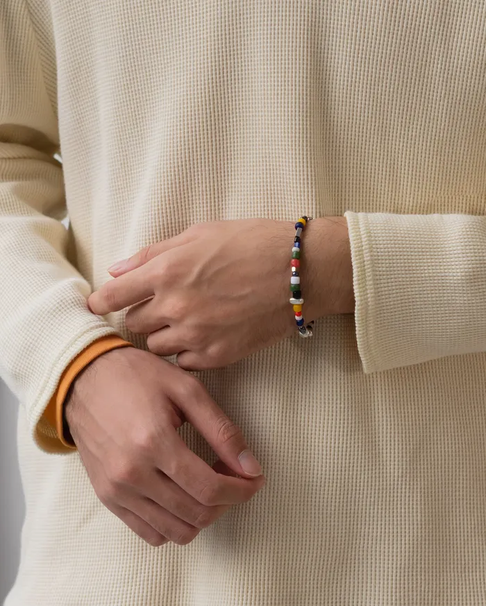 Yuko Multicolor African Beaded Hematite Bracelet CUN Bracelets